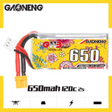 GAONENG GNB 650mAh 2S 120C 7.6V LiHV LiPo Battery XT30