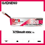 GAONENG GNB 720mAh 1S 100C 3.8V LiHV LiPo Battery PH2.0 [DG]