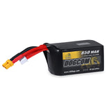 DOGCOM 850mAh 6S 150C 22.2V LiPo Battery XT60 [DG]