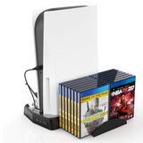 PS5 Vertical Cooling Stand with 2 controller Charging Station For SONY Playstation 5-FpvFaster